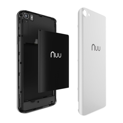 Nuu X4 White - 5" HD LTE Lollipop